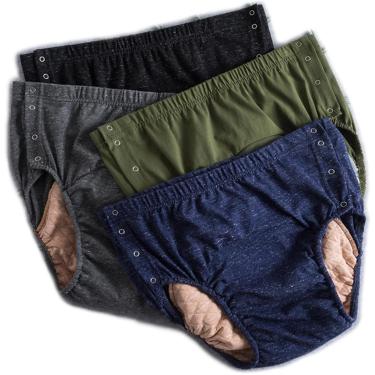 Imagem de Fraldas De Algodão Respiráveis Não São Molhadas E à Prova De Vazamentos Calças De Incontinência De Algodão Para Adultos Roupa íntima Protetora Para Incontinênc, 4 Pieces, 4XL