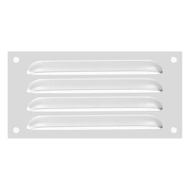 Imagem de PATIKIL Capa de ventilação de alumínio de 10 x 20 cm, capa de ventilação de grade de ar HVAC, malha embutida para casa, cozinha, lareira, banheiro, parede, teto, prata