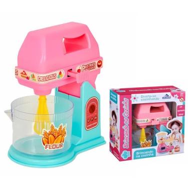 Imagem de Brinquedo Cozinha Infantil Batedeira Colorida Brincando Na Casinha Com