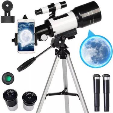 Imagem de Telescópio 150x70mm com tripé e adaptador para smartphone - Lightbek O