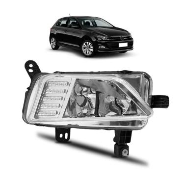 Imagem de Farol Milha Auxiliar Polo Virtus 2018 2019 Cromado