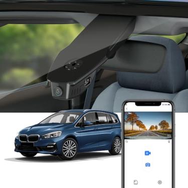 Imagem de Fitcamx Câmera veicular 4K adequada para BMW Série 2 Gran Tourer e Active Tourer 2016-2022 (F45 F46), visual OEM integrado, vídeo UHD 2160P, WiFi e aplicativo, gravação em loop, G-Sensor, Plug & Play