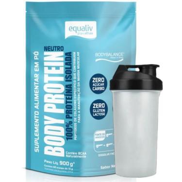 Imagem de Body Protein Isolado Neutro 900g Coqueteleira - Equaliv