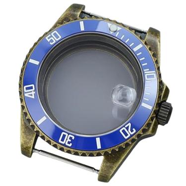 Imagem de FEIYASHI NH35 Caixa de relógio bronze 40 mm modificação de aço inoxidável para movimento Nh34 Nh36 Nh38 peças de relógio Sub GMT, NH35 NH34/36/38 movimento + tampa inferior de vidro 9, Caixa de