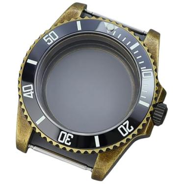 Imagem de FEIYASHI NH35 Caixa de relógio bronze 40 mm modificação de aço inoxidável para movimento Nh34 Nh36 Nh38 peças de relógio Sub GMT, NH35 NH34/36/38 movimento + tampa inferior de vidro 2, Caixa de