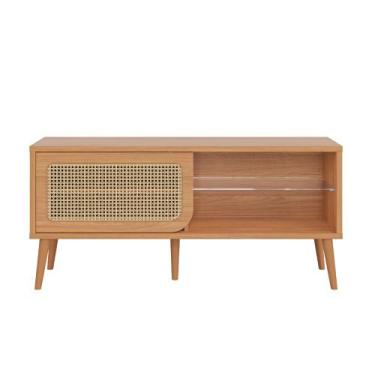 Imagem de Rack para TV Até 55 Polegadas 1 Porta Curve Freijó - Dalla Costa