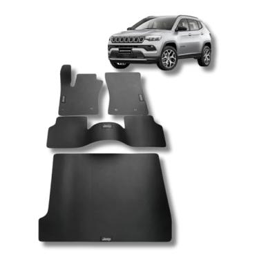 Imagem de Tapete Borracha Compass Traseira Inteiriço Mais Porta Malas