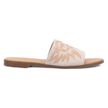 Imagem de Dingo Sandália casual feminina Lasso Southwest Slide Casual - Branca, Branco, 40