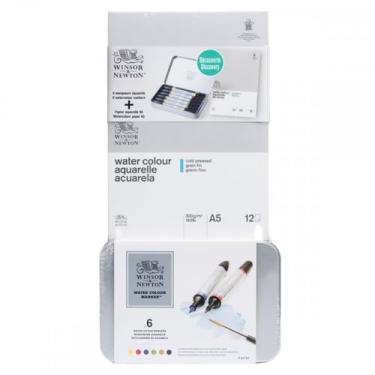 Imagem de Marcadores de Aquarela C/6 e Bloco A5 Winsor & Newton