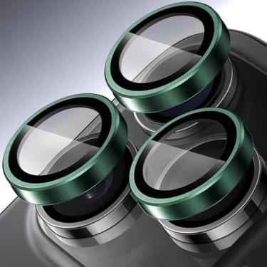 Imagem de Protetor de lente de câmera de telefone para iPhone 17 Pro Max/iPhone 17 Pro, protetores de lente individuais, vidro temperado ultrafino resistente a arranhões com bordas de alumínio para Apple