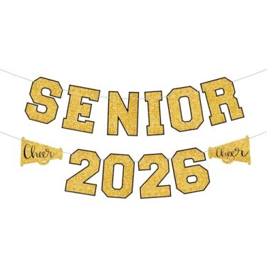 Imagem de Fuyoooo Decorações de festa de formatura líder de torcida faixa de formatura 2026 megafone 2026 decorações noturnas tema esportivo suprimentos de festa para jogadores presentes de festas esportivas