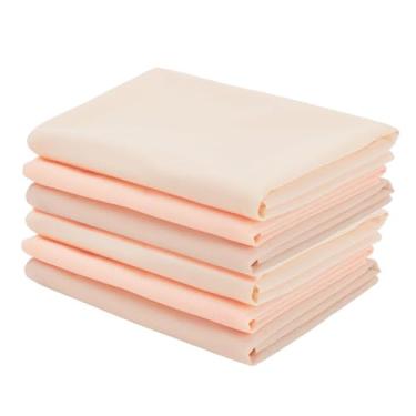 Imagem de INFUNLY 6 peças de tecido de tom de pele de boneca DIY 50,8 x 50,8 cm, tecidos coloridos para confecção de bonecas, tecido de pele de boneca, tecido de tom de costura para fantoche de pano feito à mão