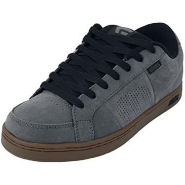 Imagem de Etnies - Kingpin – Tênis de skate masculino clássico puffy sustentável, confortável e durável com palmilha de EVA cortada, Cinza/preto/chiclete, 37