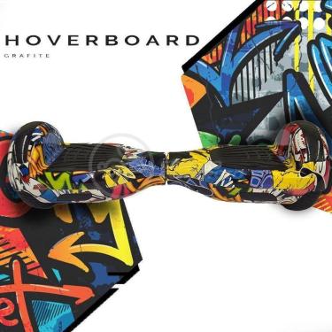 Imagem de Hoverboard Infantil Skate Elétrico Arte Urbana Led Grafite