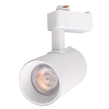 Imagem de Kit 10 Spot Para Trilho Eletrificado Branco Led 10w 3000k Branco Frio Bivolt 110v/220v