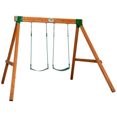 Imagem de Balanços Backyard Discovery Durango All Cedar Classic Swing Set, 2 Balanços De Cinto Antiesmagamento, Montagem Fácil, Resistente À Água.