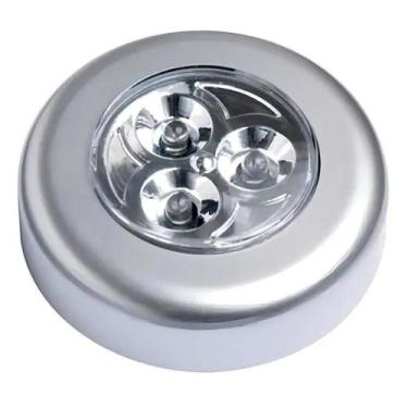 Imagem de Luminaria Toque 3 Leds Abajur Sem Fio Bancada Closet Guarda Roupa Luz Leitura Quarto Bebe Touch