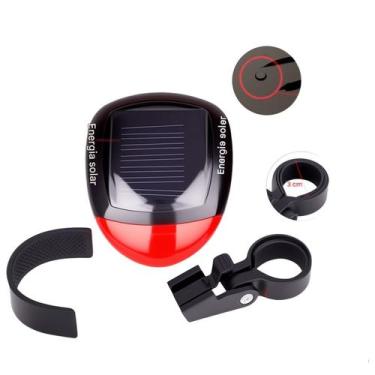 Imagem de Lanterna traseira de Bike Gold Sports Led Vison a Energia Solar, Verme