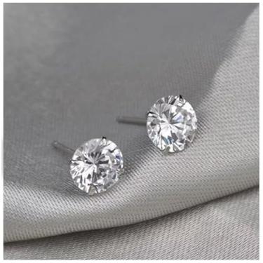 Imagem de Brinco Ponto de Luz Unissex, Brilhante, Tamanhos 4MM a 12MM, Estilo Clássico