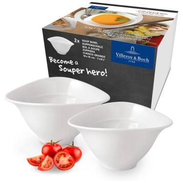 Imagem de Conjunto de Tigelas 700mL com 2 Peças, Material de Porcelana e Formato Redondo Curvo, V...