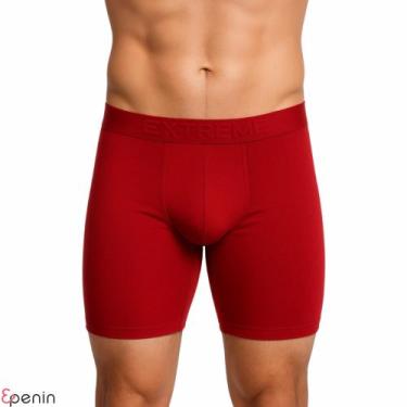 Imagem de Cueca Ciclista Boxer Microfibra Comprida Masculina Confortável - EPeni