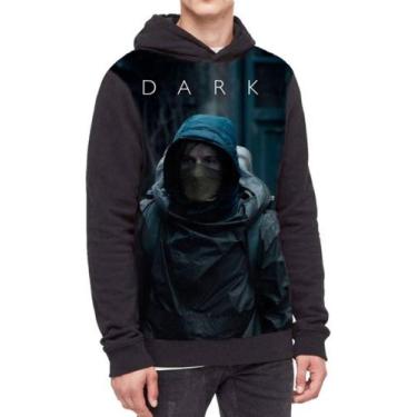 Imagem de Moletom Com Capuz Serie Dark Ref:626 - smoke, Preto, P