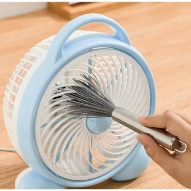 Imagem de Mini espanador para ventilador, limpador e escova de ar condicionado automotivo, ferramenta de pano de limpeza de coletor de poeira para teclado, janela, folhas, persianas, óculos de obturador, saída