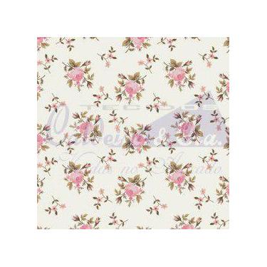 Imagem de Tecido Tricoline Floral Angel Rosa - 50 x 150 cm - Tecidos Caldeira