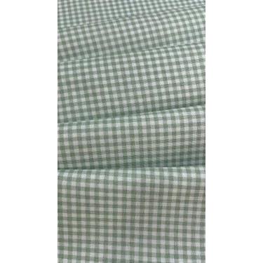 Imagem de Tecido Tricoline Xadrez Verde Seco 50 x 150 cm - 100% Algodão para Art