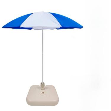 Imagem de Guarda Sol Gigante 2 Metros Base 18L(Azul e Branco,Branca)