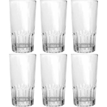 Imagem de Jogo 6 Copos 250ml Altos Opera de Vidro Sodo-calcico - Lyor