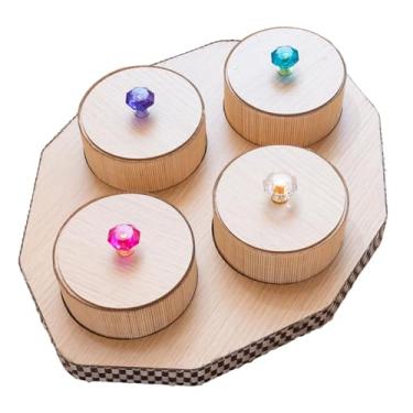 Imagem de Generic Prato de frutas secas, doces, nozes, tigelas de doces, pote de biscoitos, bandeja de servir dividida para feriados, ação de graças, sala de jantar,