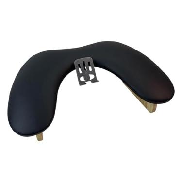 Imagem de FashionCha Apoio de braço para unhas, base antiderrapante, confortável e prático, acessório ideal para salão de manicure e pedicure, Preto