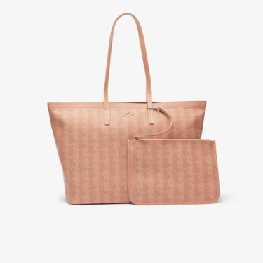 Imagem de Bolsa Tote Zely Granulada com Bolso - LACOSTE, 00, Rosa claro