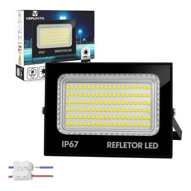 Imagem de Refletor Super Led Smd 300W 6500K Ip67 Holofote Potente Prov