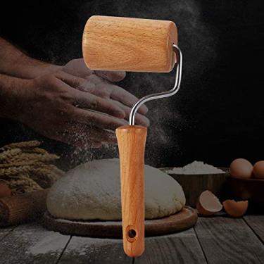 Imagem de Rolo de massa de madeira para crosta perfeitamente cozida, biscoitos, pizza – ideal para assar cozinha, utensílios de cozinha (estilo 4)