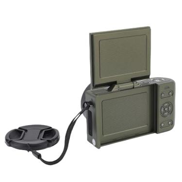 Imagem de Yunseity Câmera Digital 4K de 64MP Com Zoom de 18x, Foco Automático Anti Shake Facial Motion Detecção Wi -Fi Compact Vlogging Camera, Tela de 3in HD, Bateria de 1200mAh (GREEN)