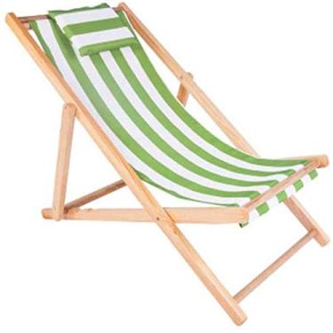 Imagem de Espreguiçadeira de jardim, espreguiçadeira, dobrável, cadeira reclinável de praia ao ar livre, com travesseiro, espreguiçadeira dobrável, varanda, espreguiçadeira, sesta, longa, dobrável (cor B), E