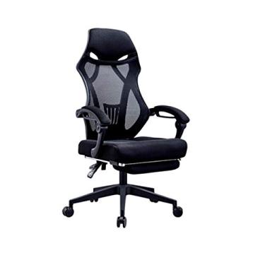 Imagem de Cadeira de escritório para jogos, cadeira de computador, cadeiras de recepção com braços e suporte para as costas, cadeira de escritório ergonômica, cadeira de mesa com encosto alto com apoio para os