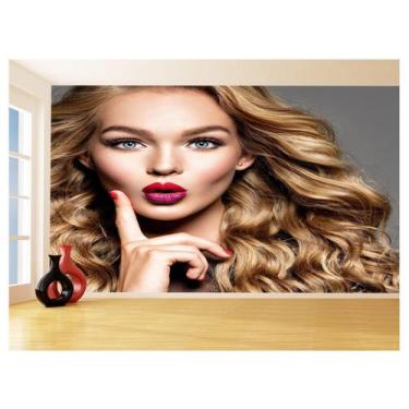 Imagem de Papel De Parede Salão De Beleza Maquiagem Make 3,5M Slb77 - Você Decor