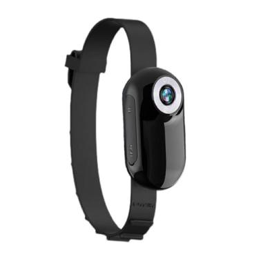 Imagem de Coleira de Câmera para Gato com Cartão Memória 8GB Sem Fio Pequena Esportiva Vídeo Gravação 1080P Corporal Alta Clareza Pets Interior Exterior Ação Babá Casa Montagem Versátil Compacta Leve