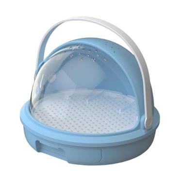 Imagem de IEUDNS Caixa de alimentação para répteis, caixa de exibição, terrário ventilado multifuncional para tarântulas, gaiola para invertebrados e, Azul