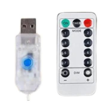 Imagem de Luzes De Cortina De Fadas LED De Natal Com Controle Remoto USB, 8 Modo