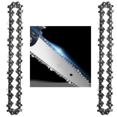 Imagem de Corrente de Mini Motosserra Metal Reposiçao 4 Polegadas 14 Dentes Kit 