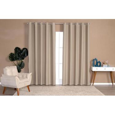 Imagem de Cortina Em Tecido Blackout 2,50m x 2,20m Sala ou Quarto - Ibitinga Dec
