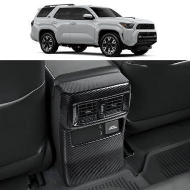 Imagem de VLSDJ Caixa de apoio de braço saída de ar traseira anti-chute adequada para Toyota 4Runner 2024 2025 2026 capa protetora de ar condicionado traseiro acessórios de atualização e modificação (padrão de