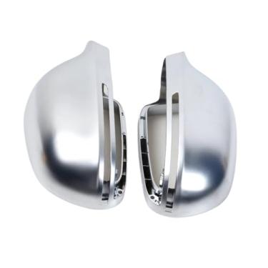 Imagem de 1 par de capas cromadas para espelhos retrovisores laterais, compatíveis com Audi A3 S3 8P 2008-2009/A4 S4 B8/A5 S5 B8/A6 S6 C6