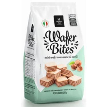 Imagem de Biscoito italiano mini wafer bites creme de avelã 400g  crocante e rec
