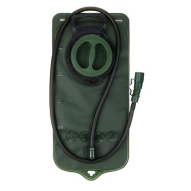 Imagem de Bexiga de hidratação portátil 2L TPU à prova de vazamento Bolsa de água com grande abertura para acampamento, ciclismo, caminhada, corrida, esportes, reservatório de água verde