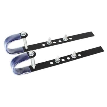 Imagem de menolana Conjunto de 2 ganchos para cesta de bicicleta, suportes para bolsas de bicicleta fáceis de instalar, em ferro, substituem o suporte do guidão